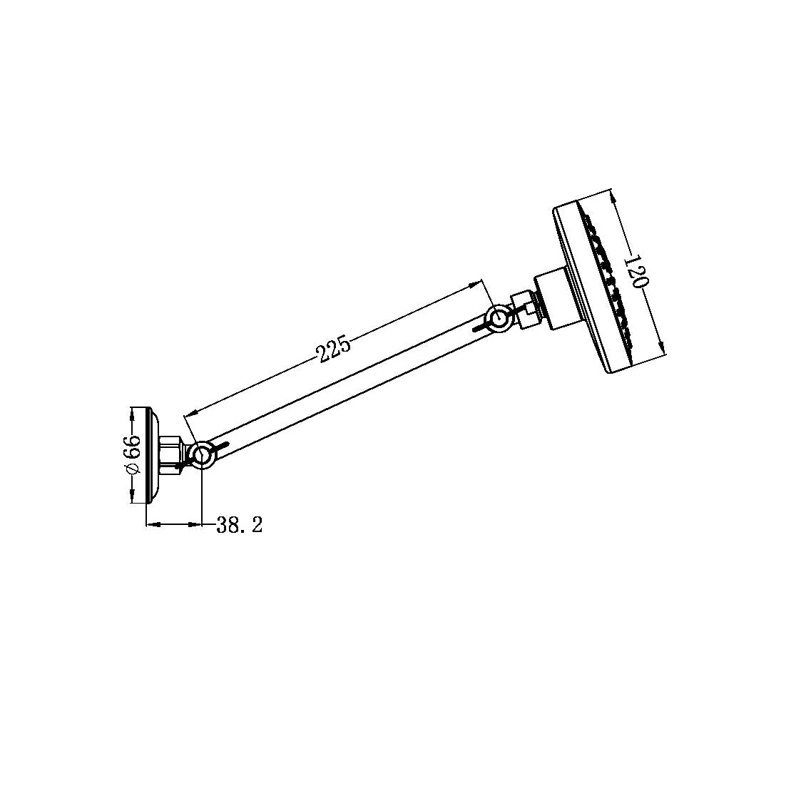 Nero X Plus All Direction Shower Head - Black Matte - Image 2