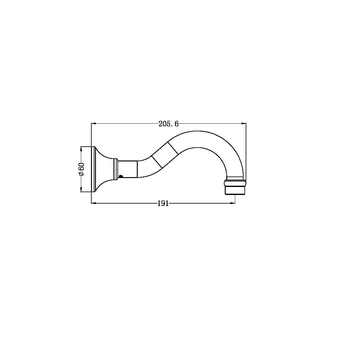 Nero York Basin/Bath Spout Only - Black Matte - Image 4