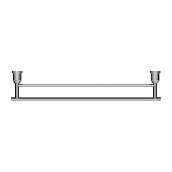 Nero York Double Towel Rail 600mm - Chrome - Image 3