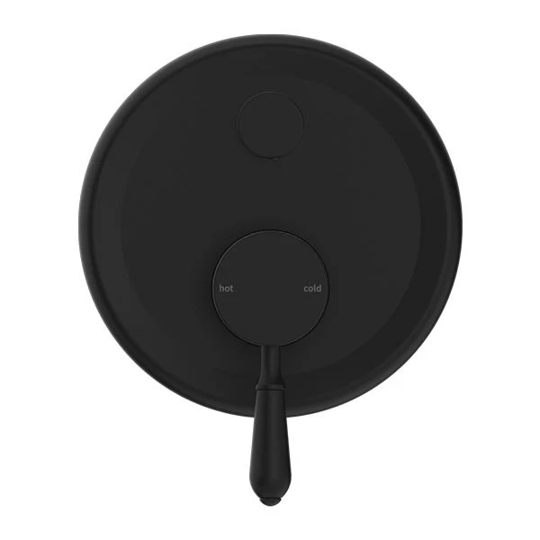 Nero York Shower Mixer With Diverter With Metal Lever - Black Matte - Image 2