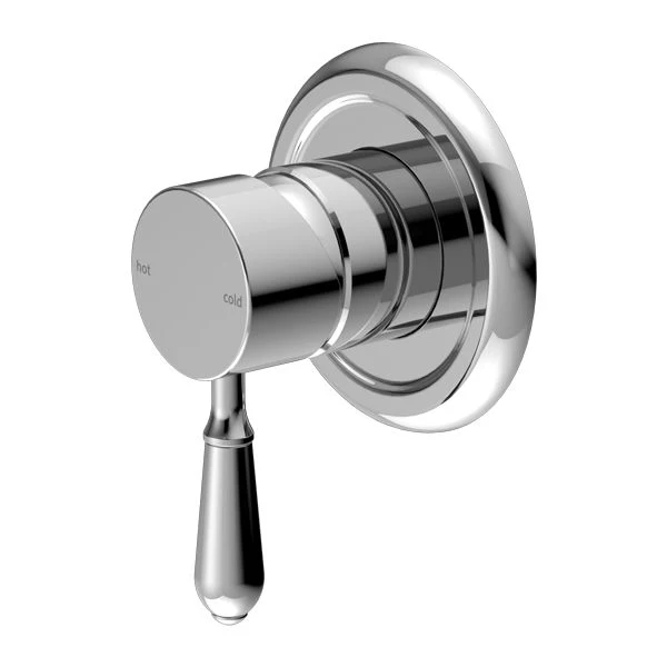 Nero York Shower Mixer With Metal Lever - Chrome