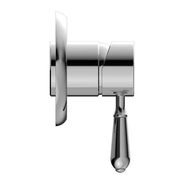 Nero York Shower Mixer With Metal Lever - Chrome - Image 2