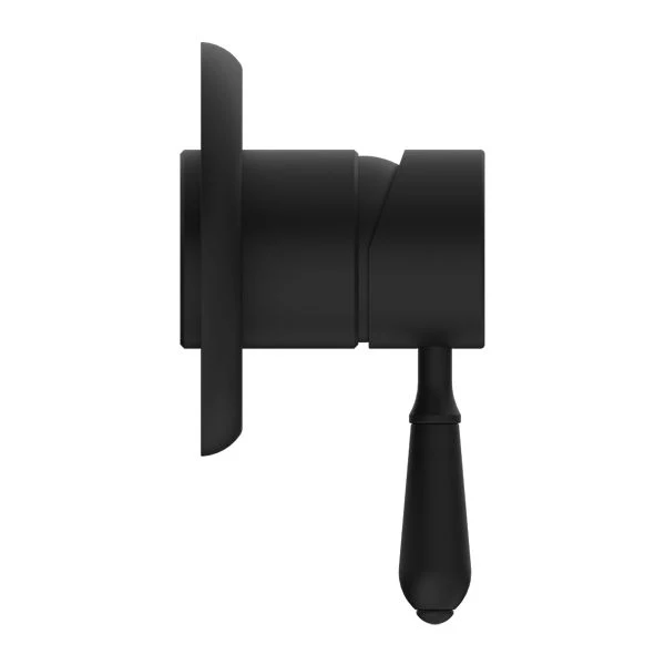 Nero York Shower Mixer With Metal Lever - Black Matte - Image 3