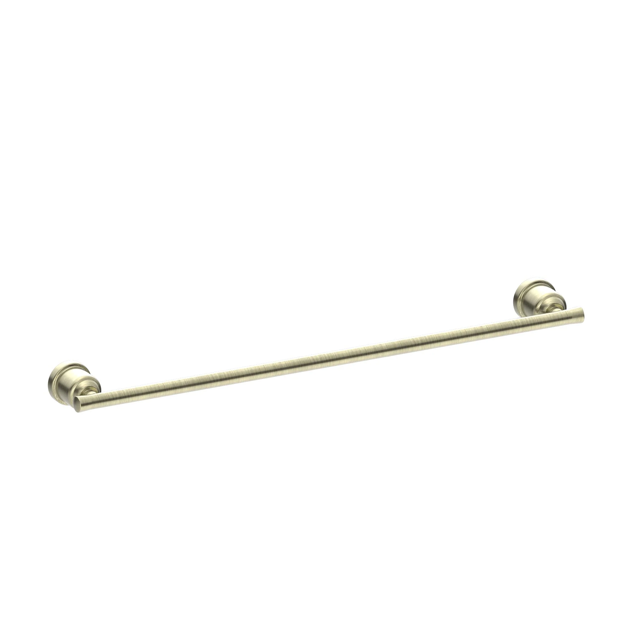 Nero York Single Towel Rail 600mm - Aged Brass