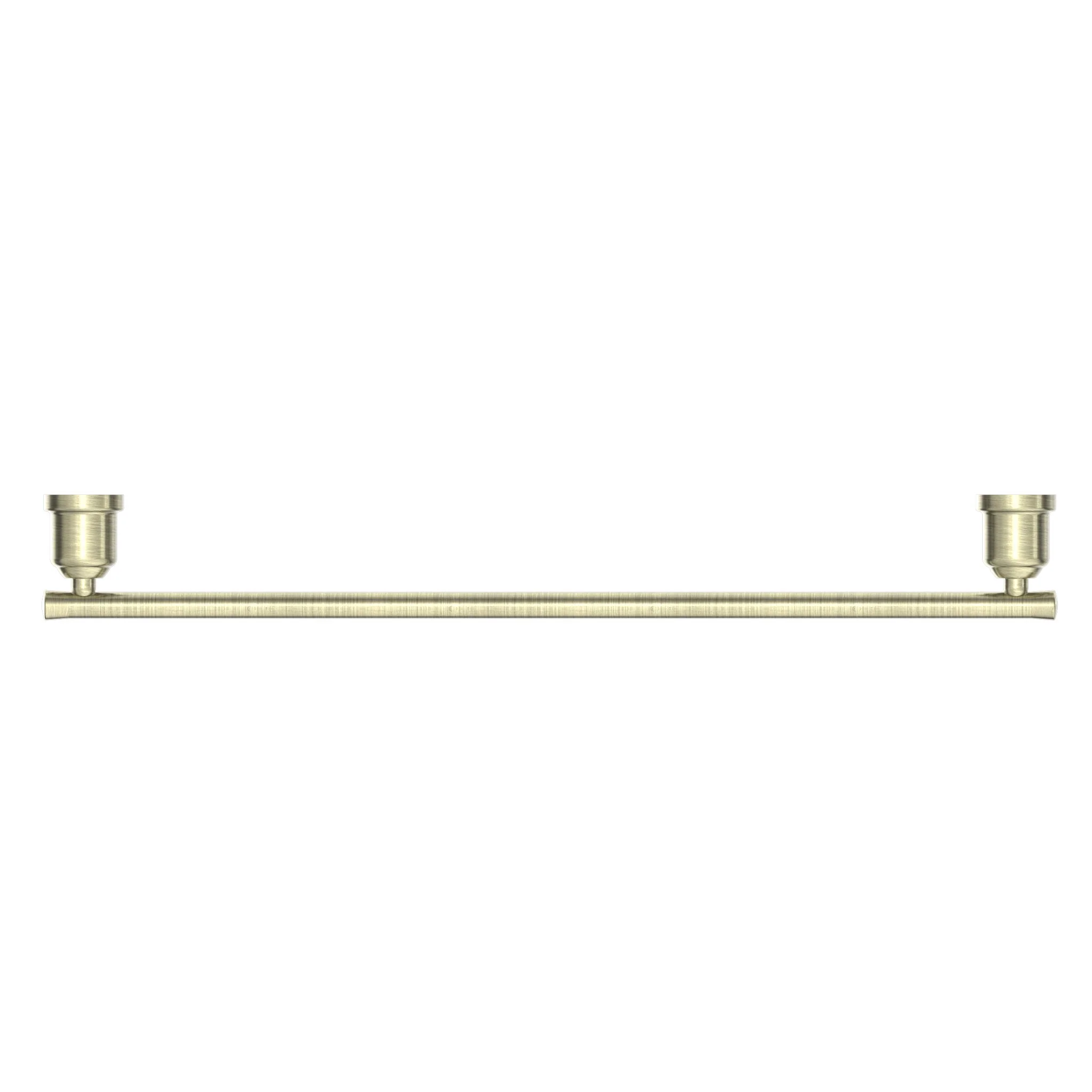 Nero York Single Towel Rail 600mm - Aged Brass - Image 3