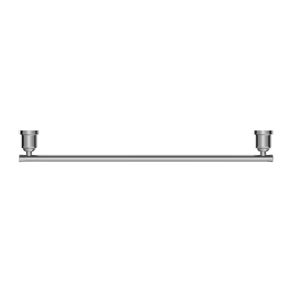 Nero York Single Towel Rail 600mm - Chrome - Image 3