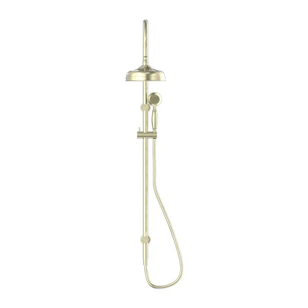 Nero York Twin Shower With Metal Hand Shower - Aged Brass - Image 2