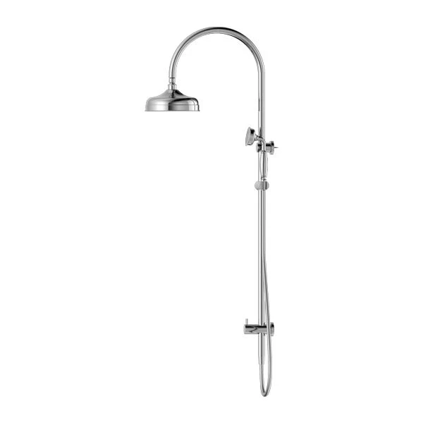 Nero York Twin Shower With Metal Hand Shower - Chrome - Image 3