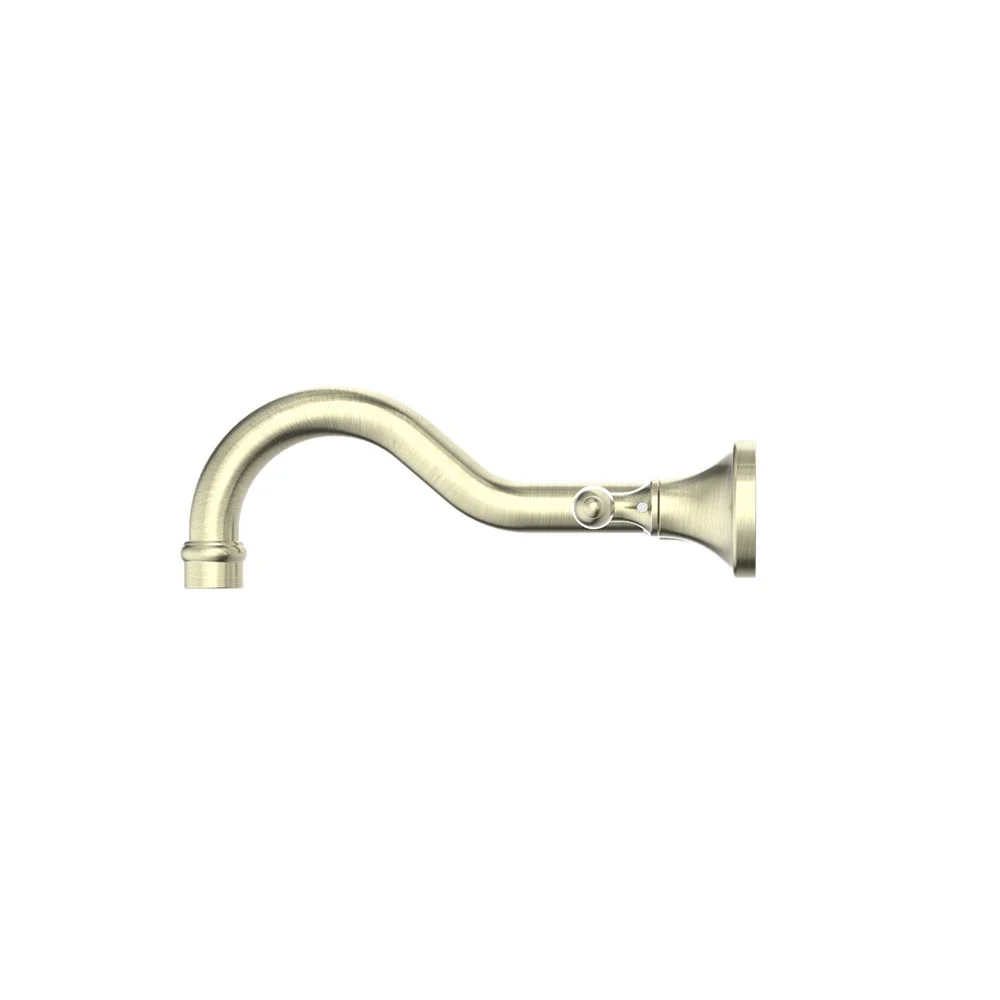 Nero York Wall Basin Set With Metal Lever - Aged Brass - Image 3