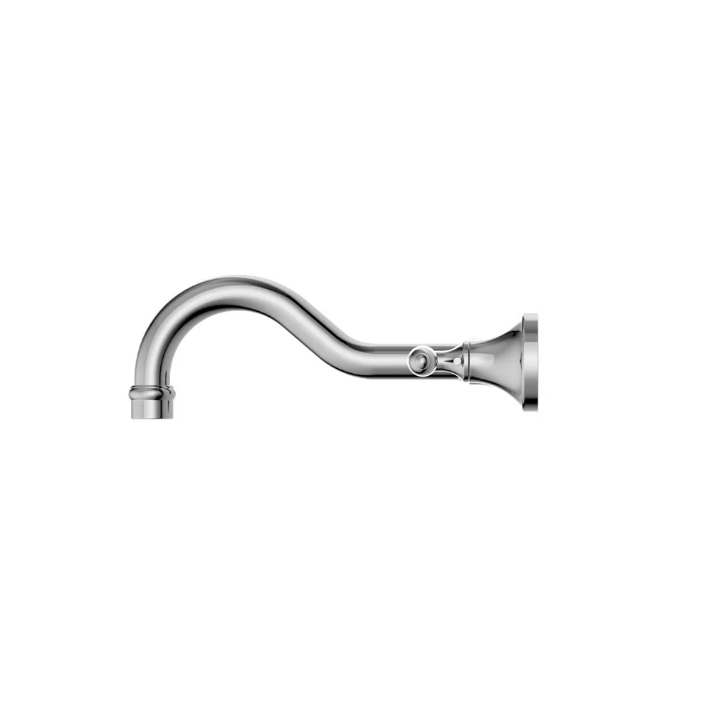 Nero York Wall Basin Set With Metal Lever - Chrome - Image 3