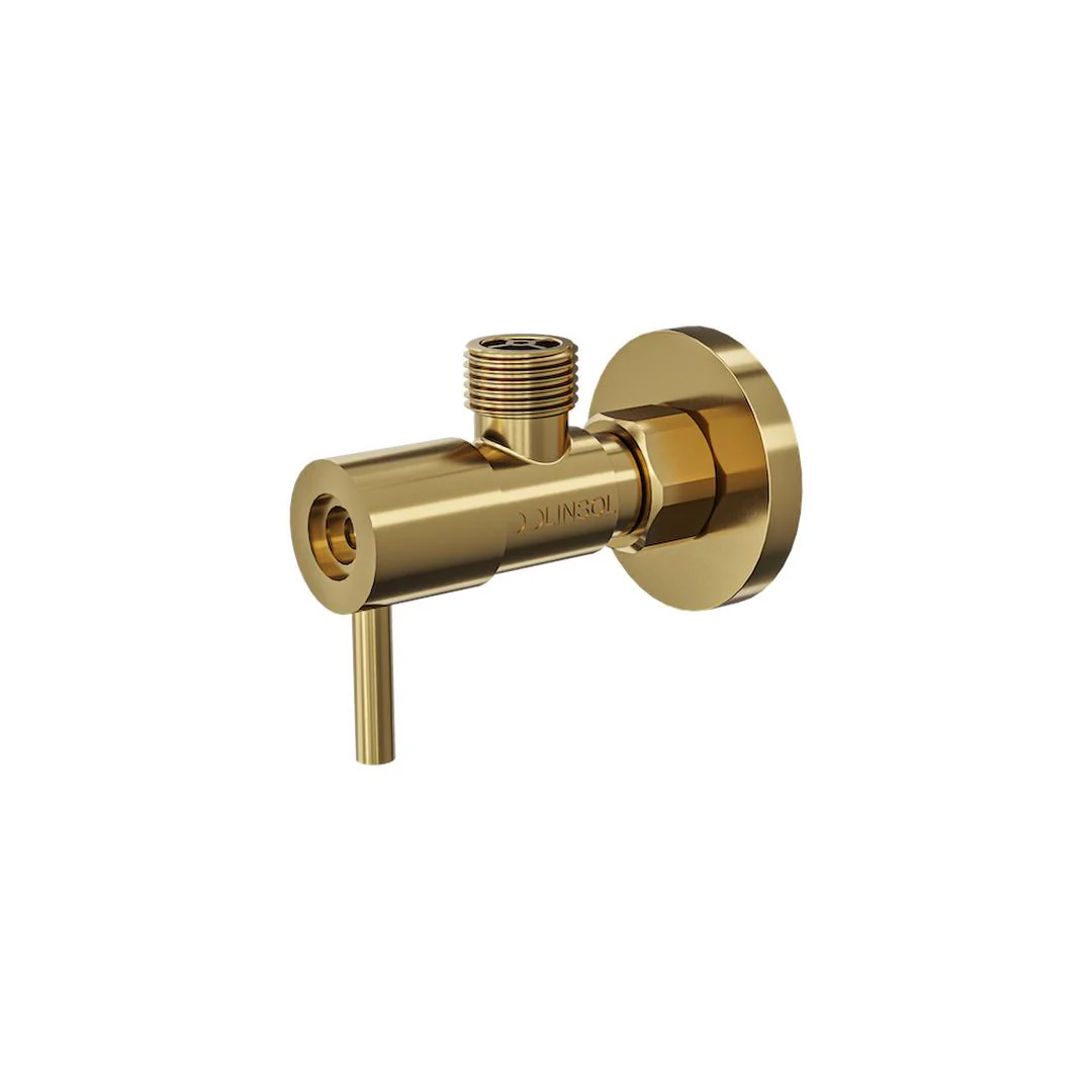 Linsol Zarah Easy Turn Cistern Tap - Brushed Brass