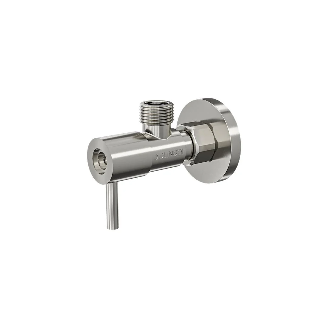 Linsol Zarah Easy Turn Cistern Tap - Brushed Nickel