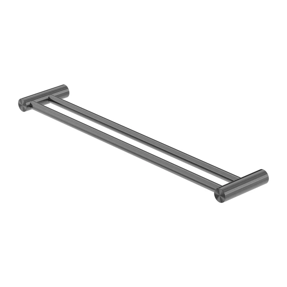 Nero Zen 316L Double Towel Rail - Graphite