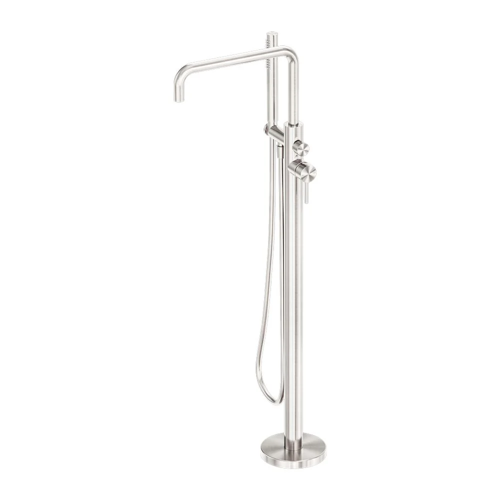 Nero Zen 316L Freestanding Bath Mixer - Brushed Nickel