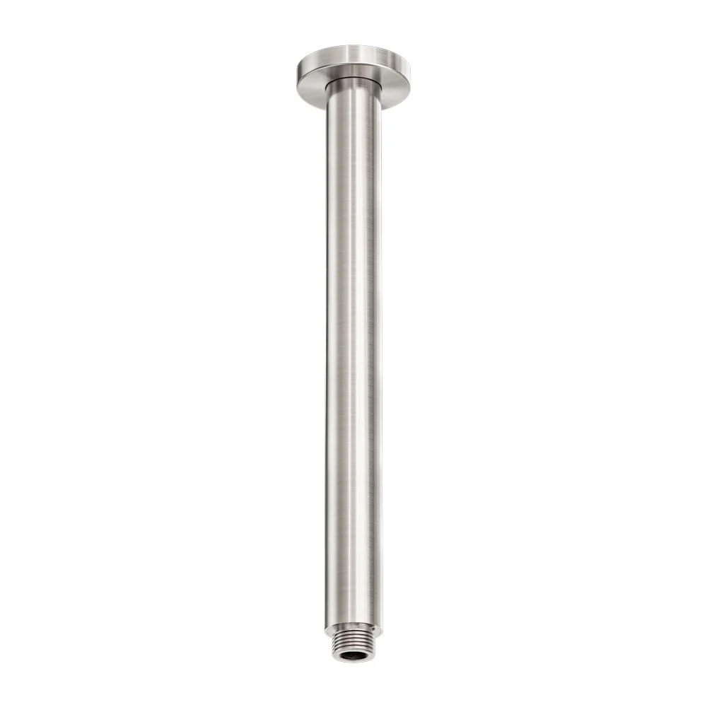 Nero Zen 316L Round Ceiling Arm 300mm - Brushed Nickel
