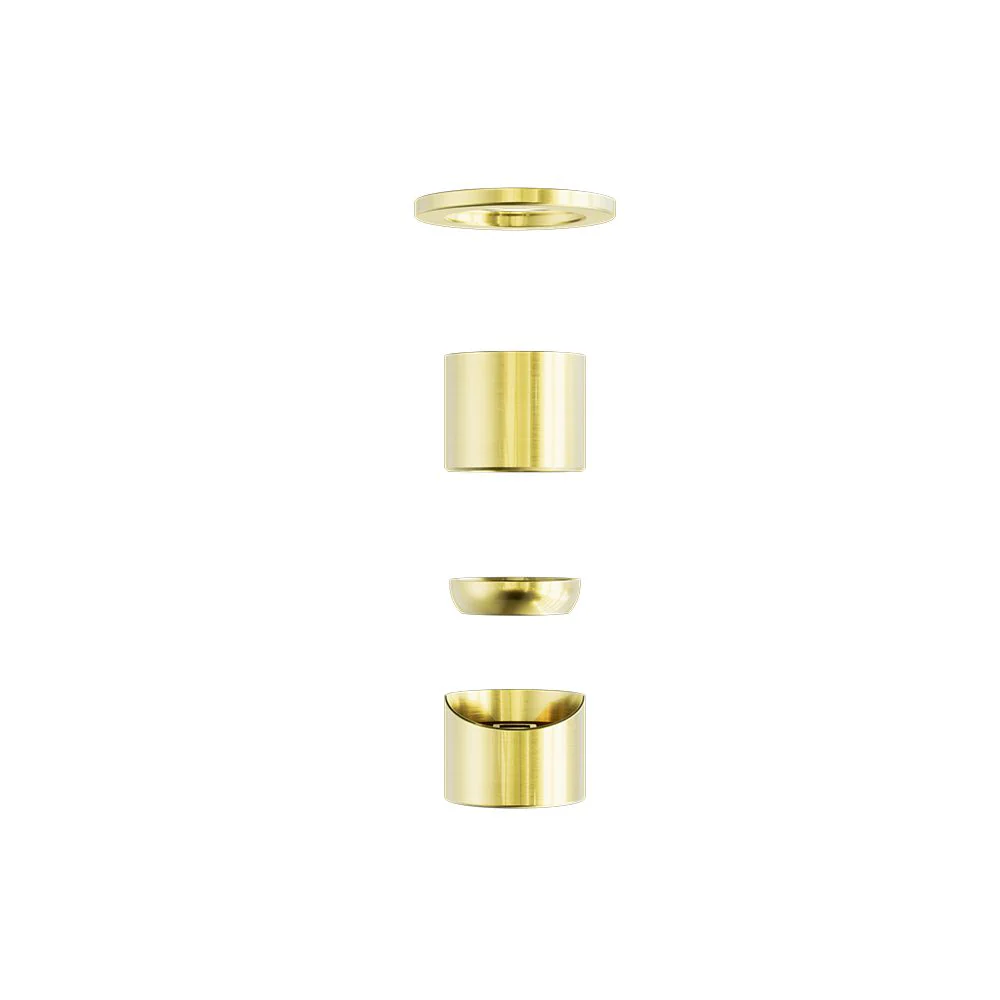 Nero Zen 316L Shower Mixer (Trim Kit Only) - Brushed Gold - Image 3