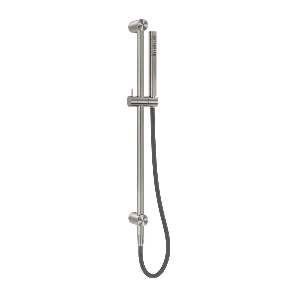Nero Zen 316L Shower Rail With Outdoor Shower Hose - Brushed Nickel
