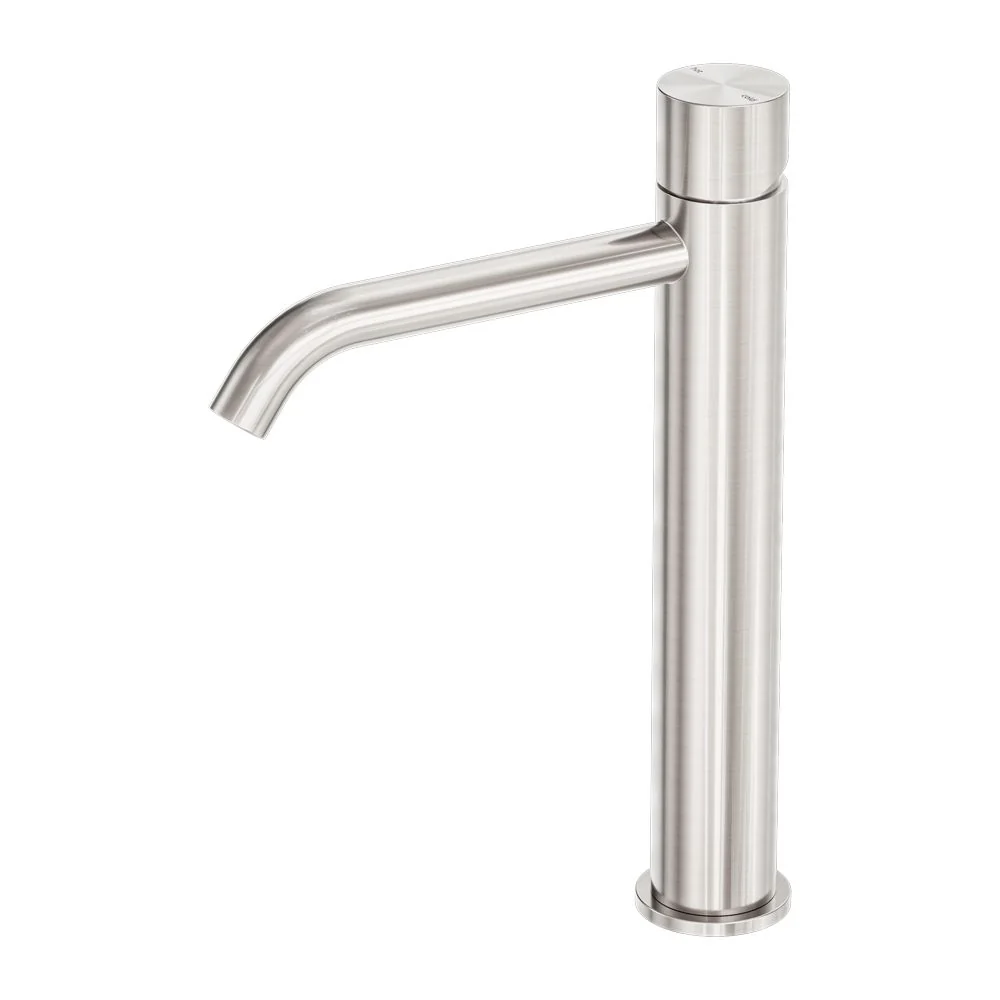 Nero Zen 316L Tall Basin Mixer Handless - Brushed Nickel