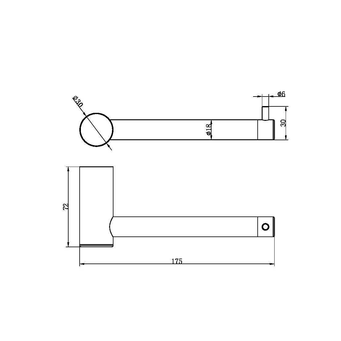 Nero Zen 316L Toilet Roll Holder - Brushed Nickel - Image 2