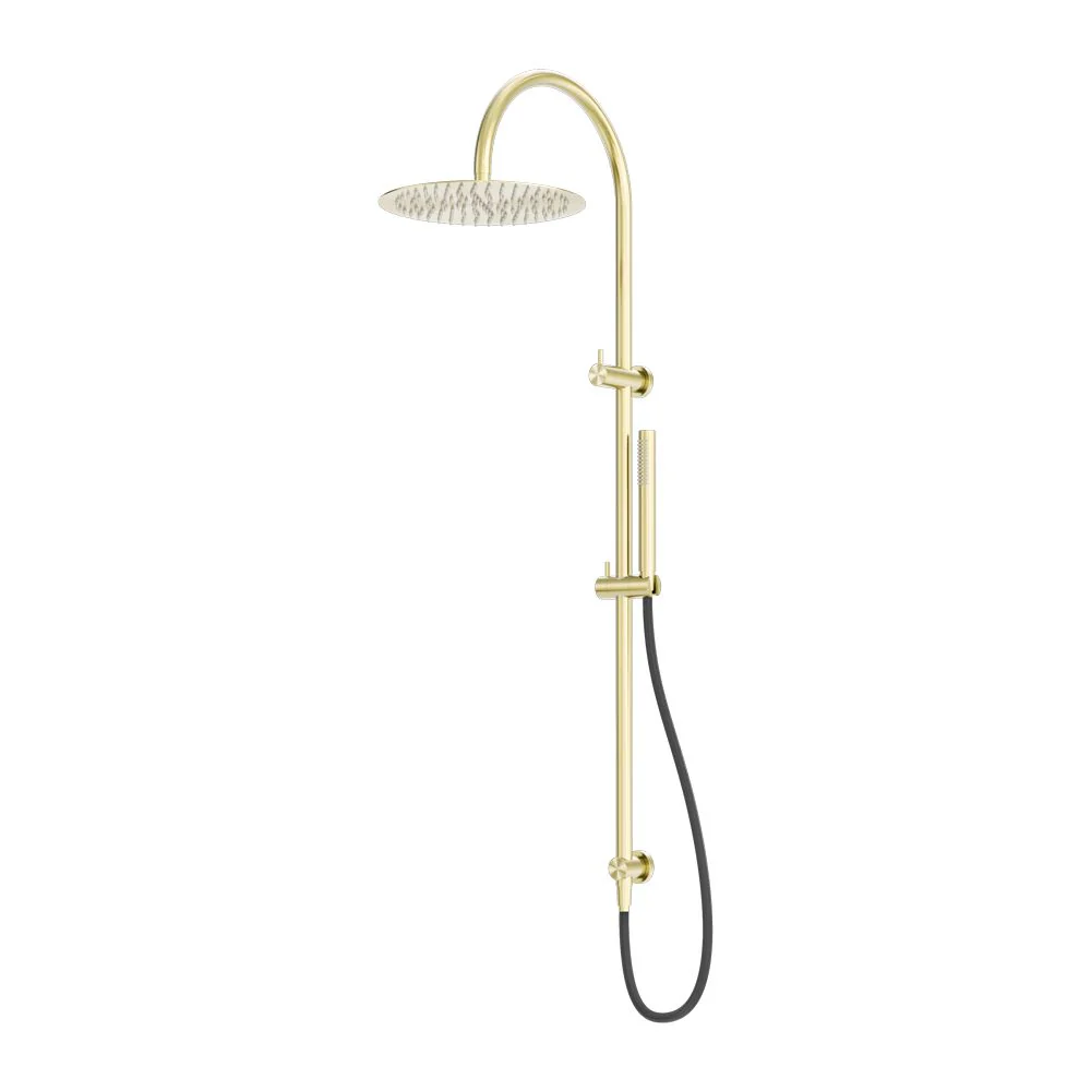Nero Zen 316L Twin Shower With Outdoor Shower Hose - Brushed Gold
