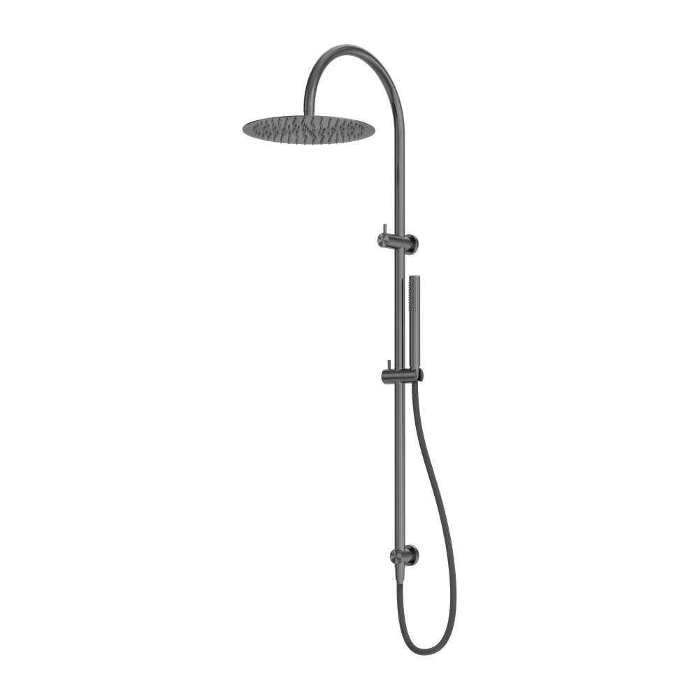 Nero Zen 316L Twin Shower With Outdoor Shower Hose - Graphite