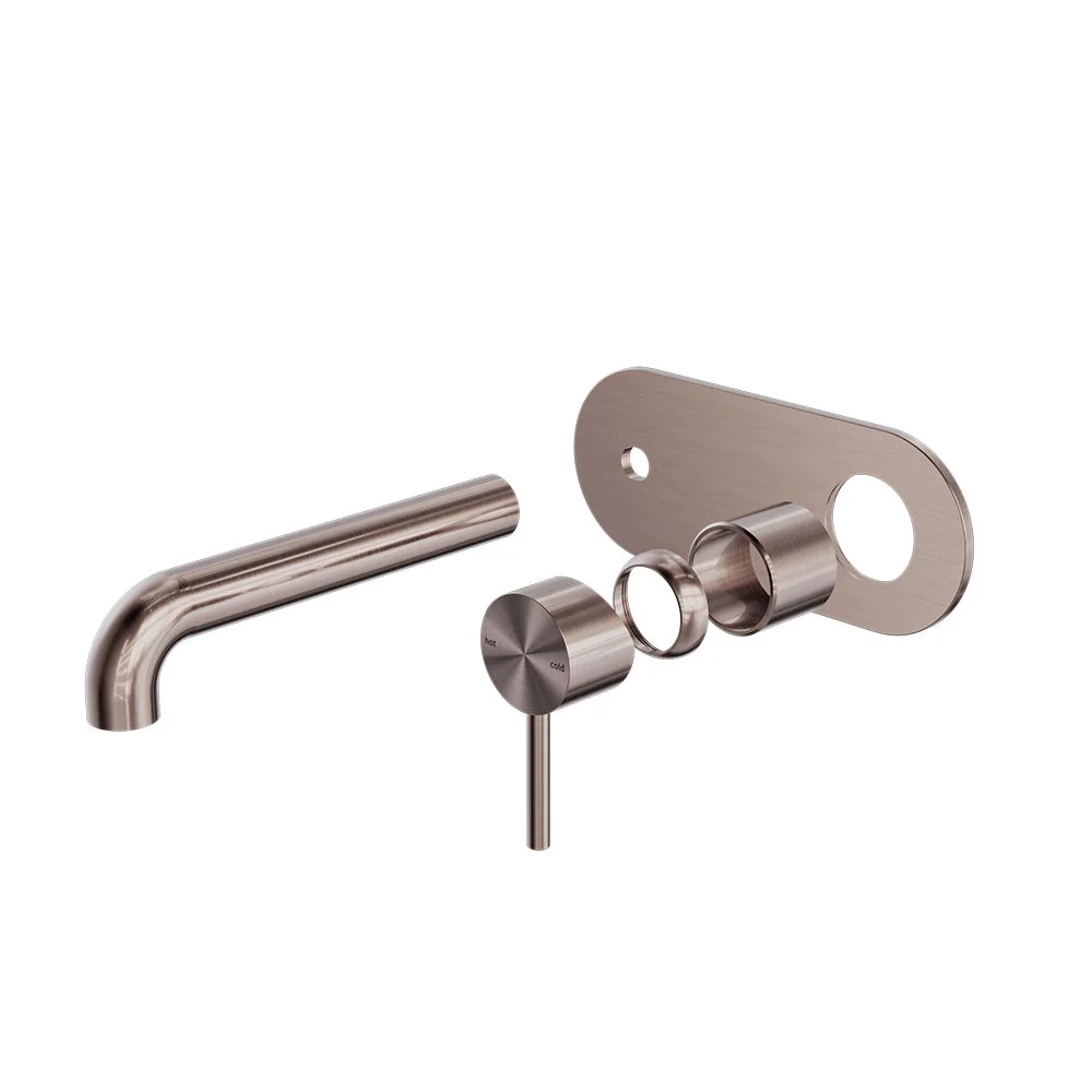 Nero Zen 316L Wall Basin/Bath Mixer (Trim Kit Only) - Brushed Bronze