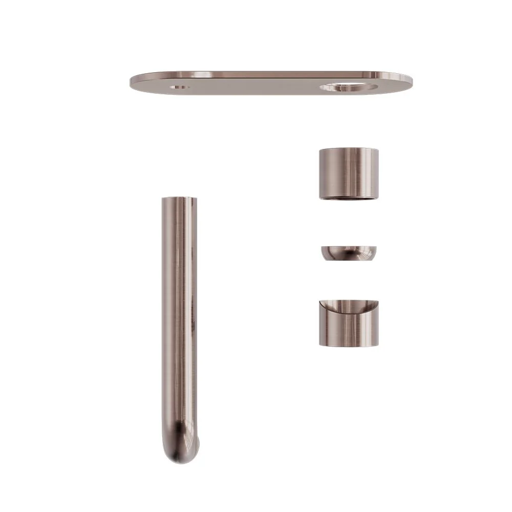 Nero Zen 316L Wall Basin/Bath Mixer (Trim Kit Only) - Brushed Bronze - Image 3