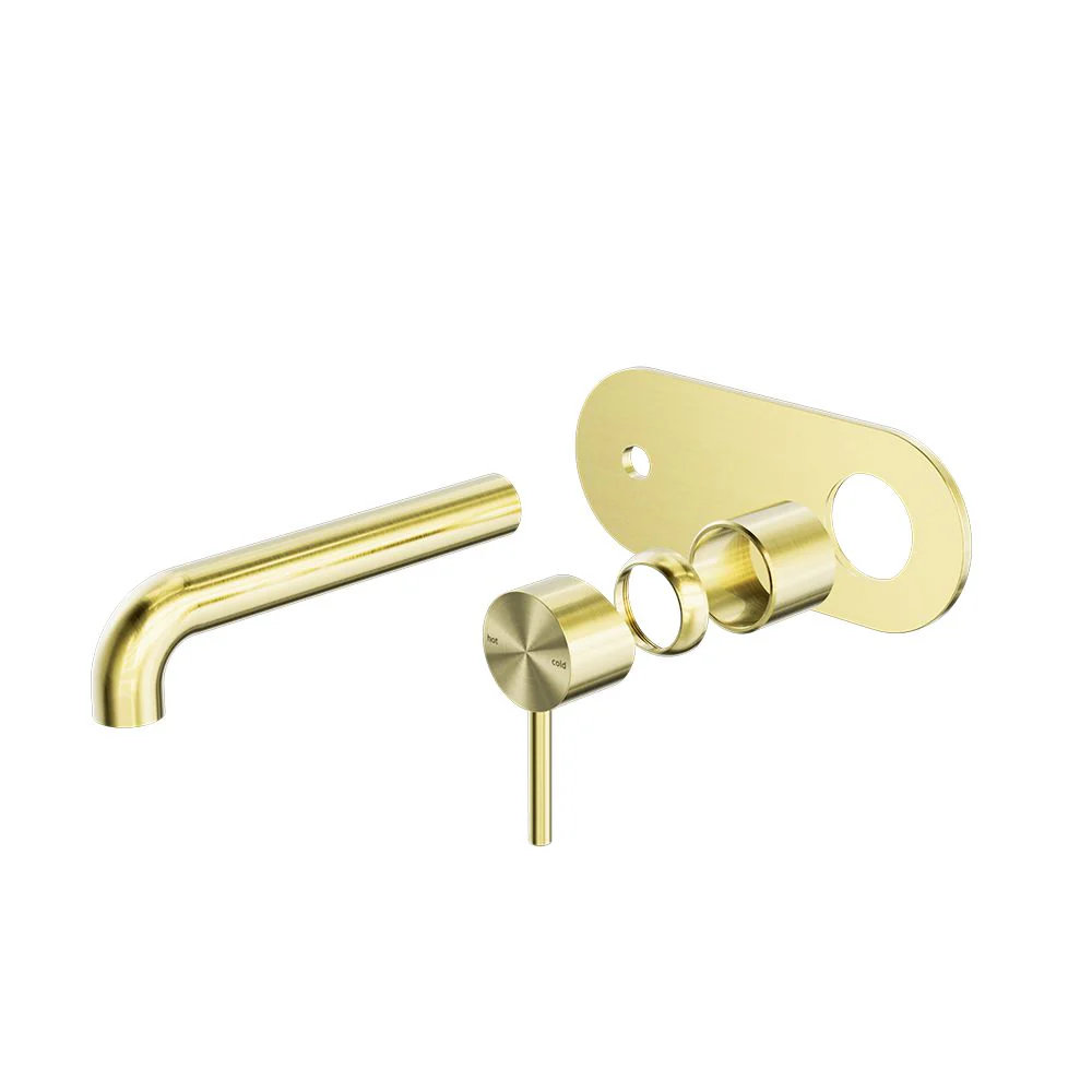 Nero Zen 316L Wall Basin/Bath Mixer (Trim Kit Only) - Brushed Gold