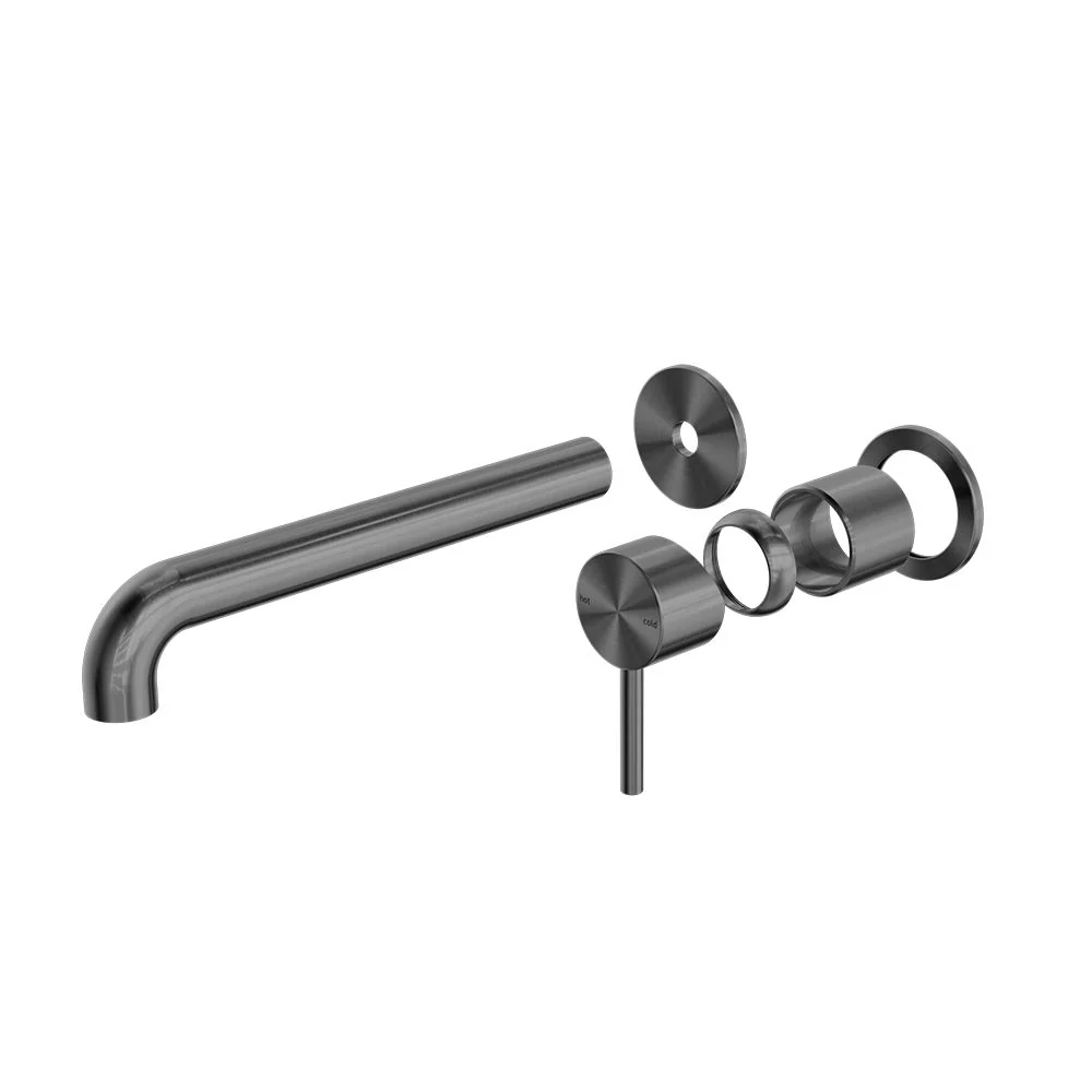 Nero Zen 316L Wall Basin/Bath Mixer Separate Back Plate (Trim Kit Only) - Graphite