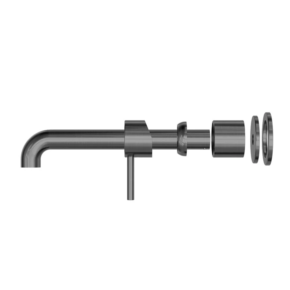 Nero Zen 316L Wall Basin/Bath Mixer Separate Back Plate (Trim Kit Only) - Graphite - Image 2