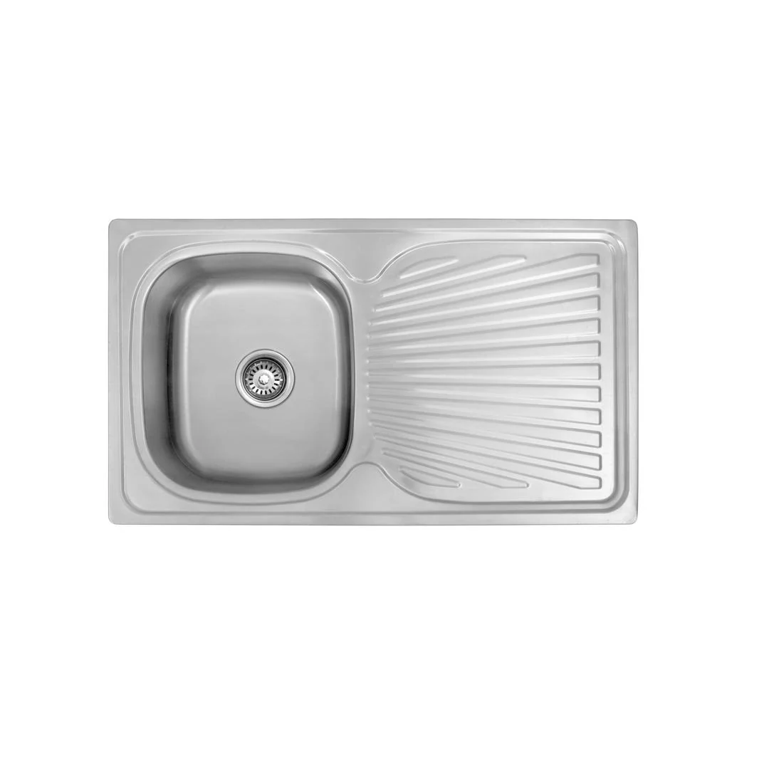 Linsol Zero Sink with Right Hand Tray - Brushed Stainless