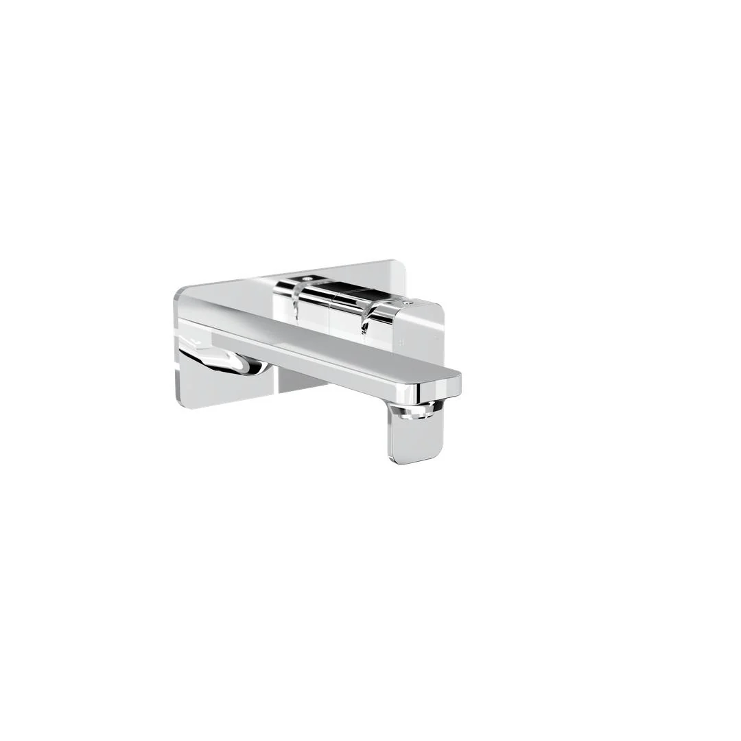 Linsol Zia 1-Plate Wall Basin or Bath Mixer Trim Kit - Chrome - Image 2