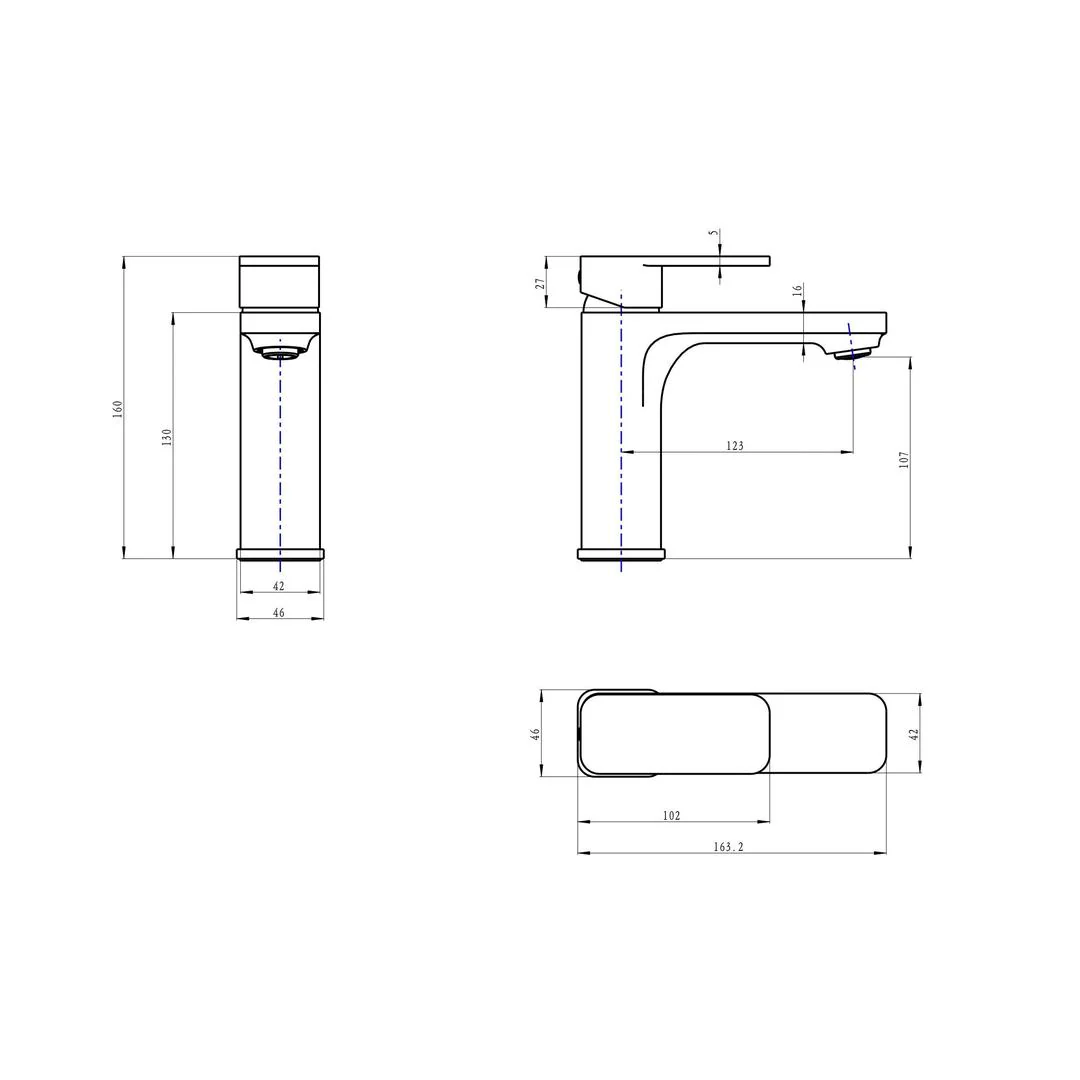 Linsol Zia Basin Mixer - Gunmetal - Image 4