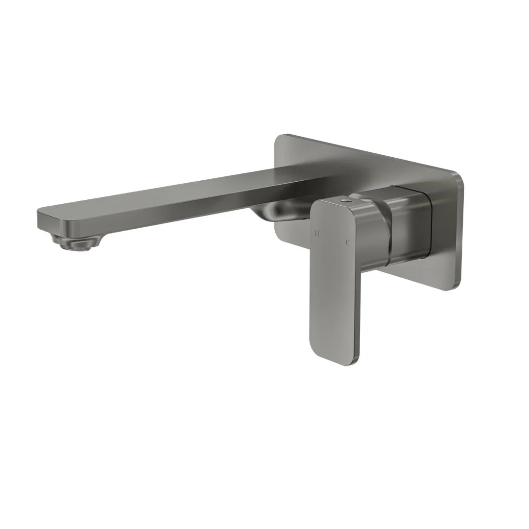 Linsol Zia Wall Basin or Bath Mixer - Gunmetal