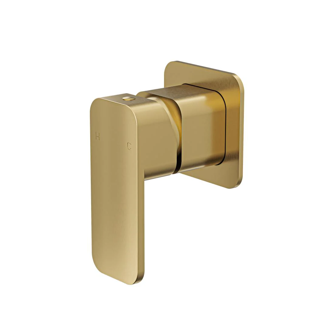 Linsol Zia Wall Mixer - Brushed Brass