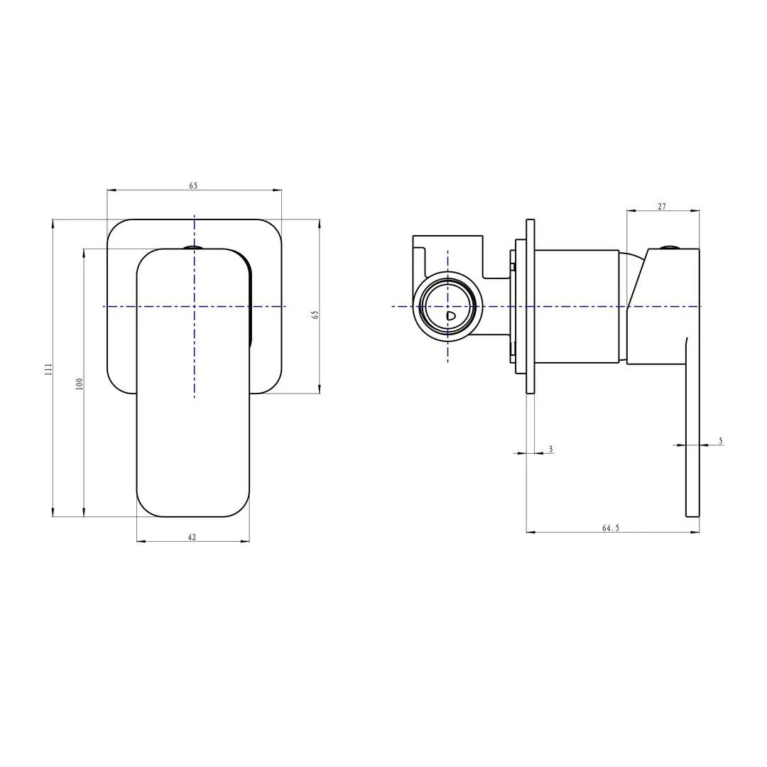 Linsol Zia Wall Mixer - Brushed Nickel - Image 3