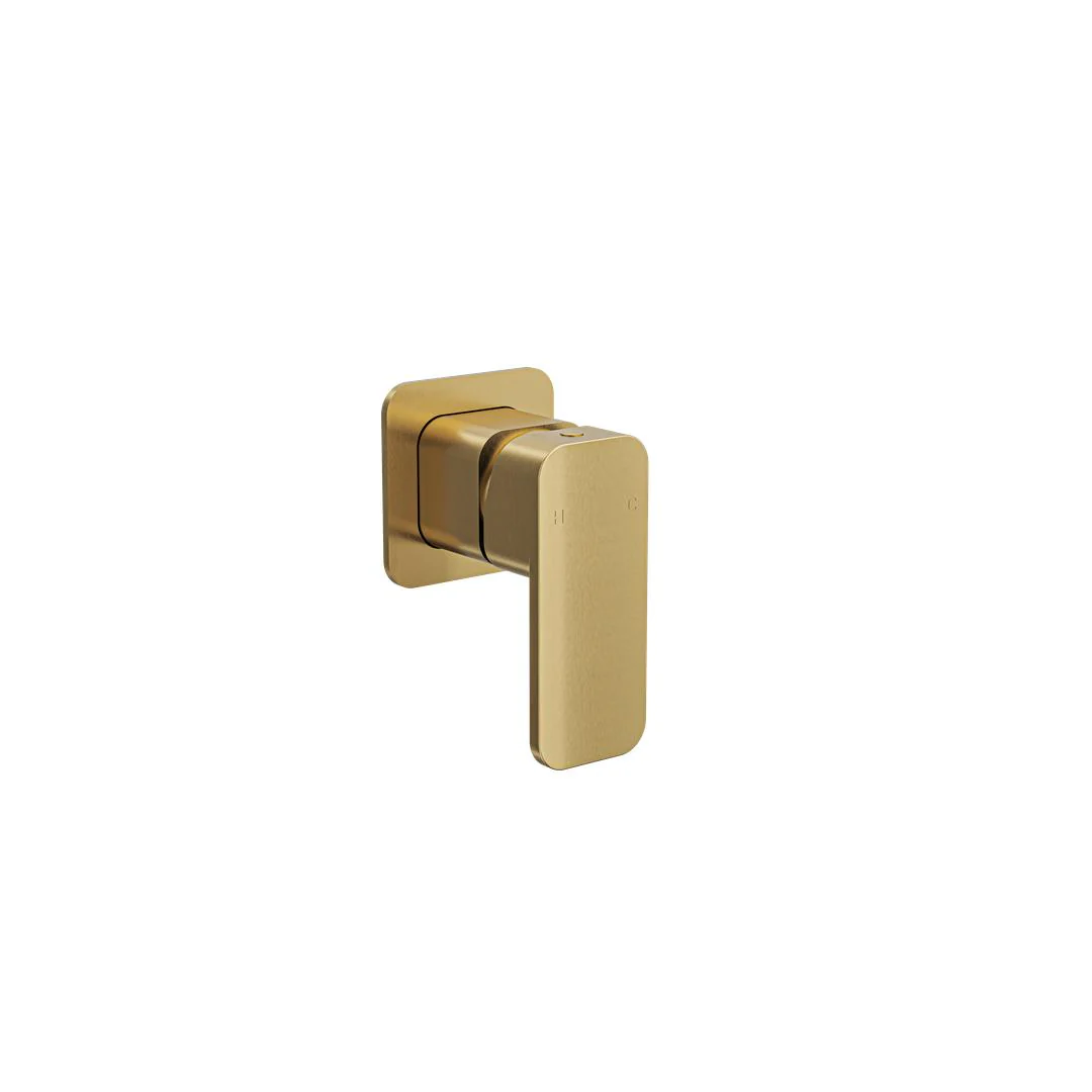 Linsol Zia Wall Mixer Trim Kit - Brushed Brass - Image 2