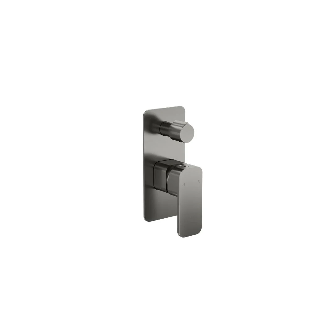 Linsol Zia Wall Mixer with Divertor - Gunmetal - Image 2