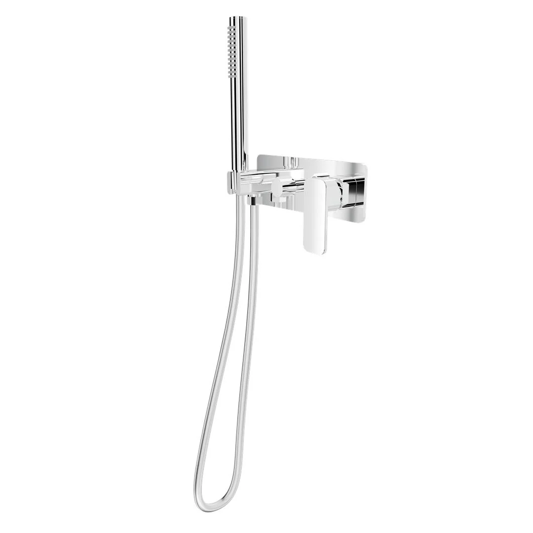 Linsol Zia Wall Mixer with Hand Shower - Chrome